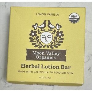 Moon Valley Organics Herbal Lotion Bar in Lemon Vanilla